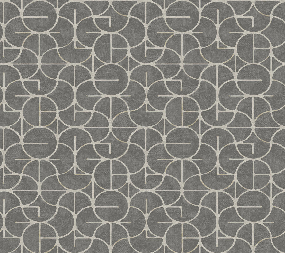 York Looking Glass Black Wallpaper