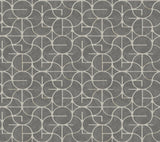 York Looking Glass Black Wallpaper