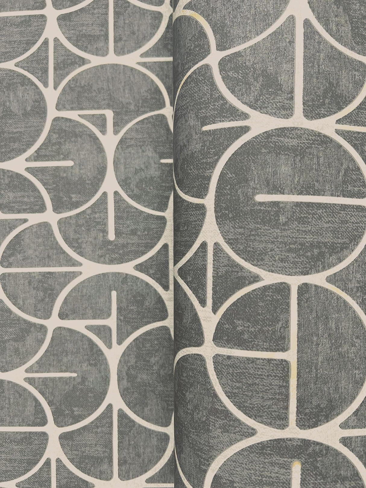 York Looking Glass Black Wallpaper