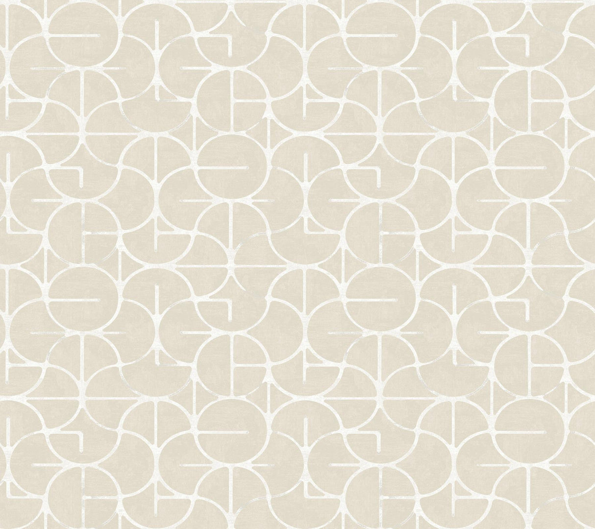 York Looking Glass Beige Wallpaper