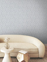 York Looking Glass Blue Wallpaper