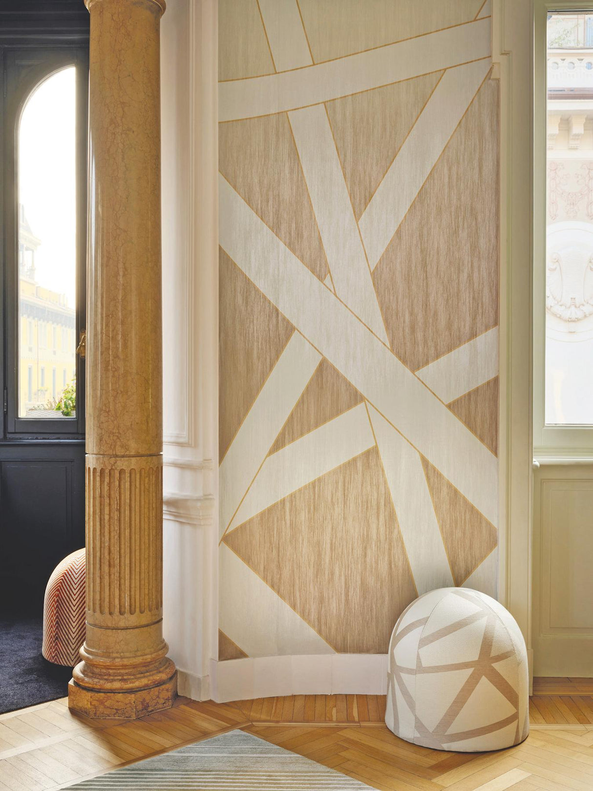 Missoni Nastri Shade Wall Beige Mural