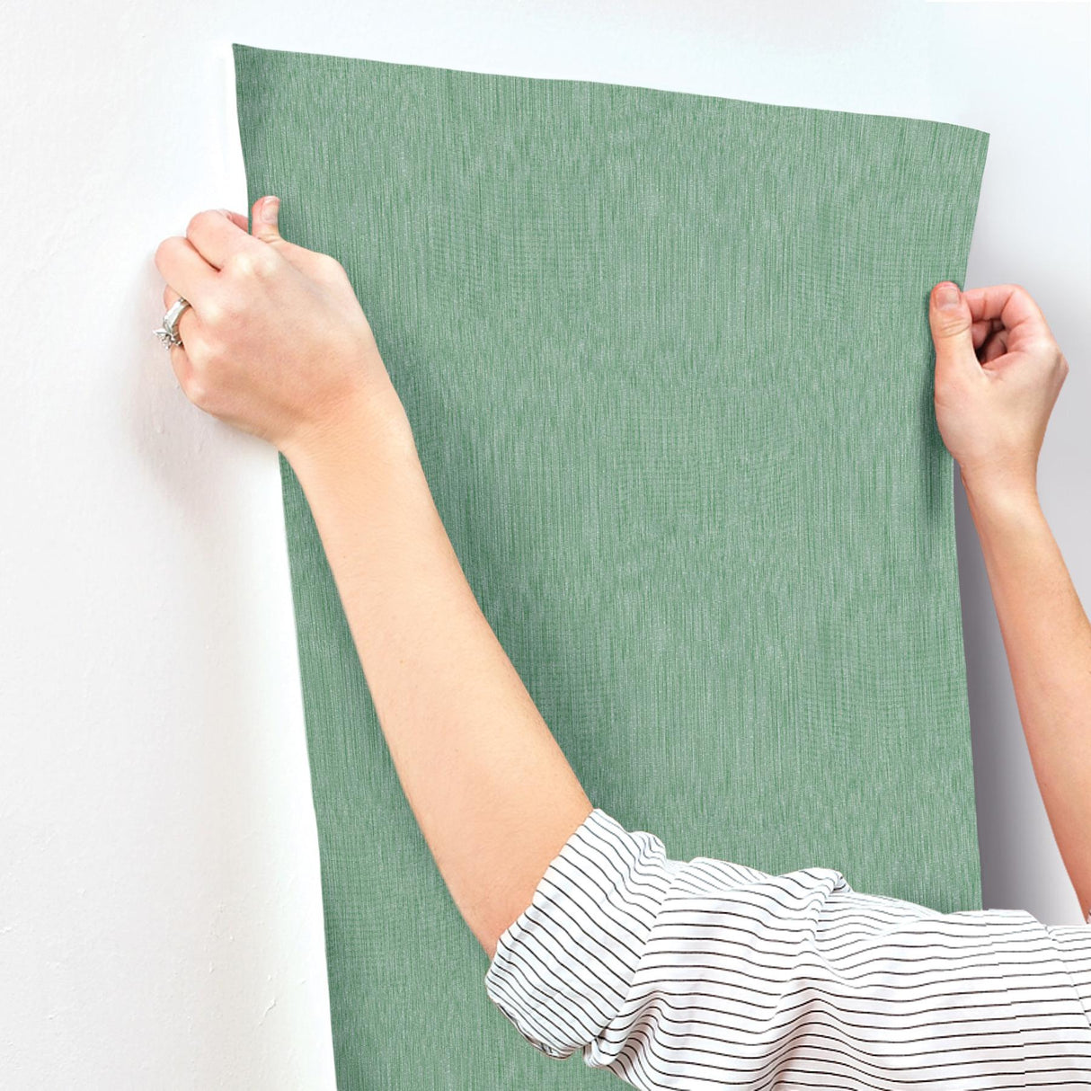 Missoni Linen Green Wallpaper