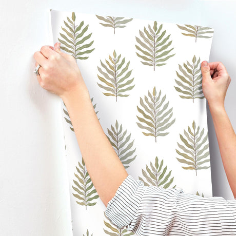 York Miramar Green Wallpaper