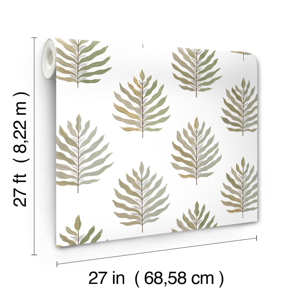 York Miramar Green Wallpaper