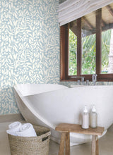 York Olive Mill Blue Wallpaper