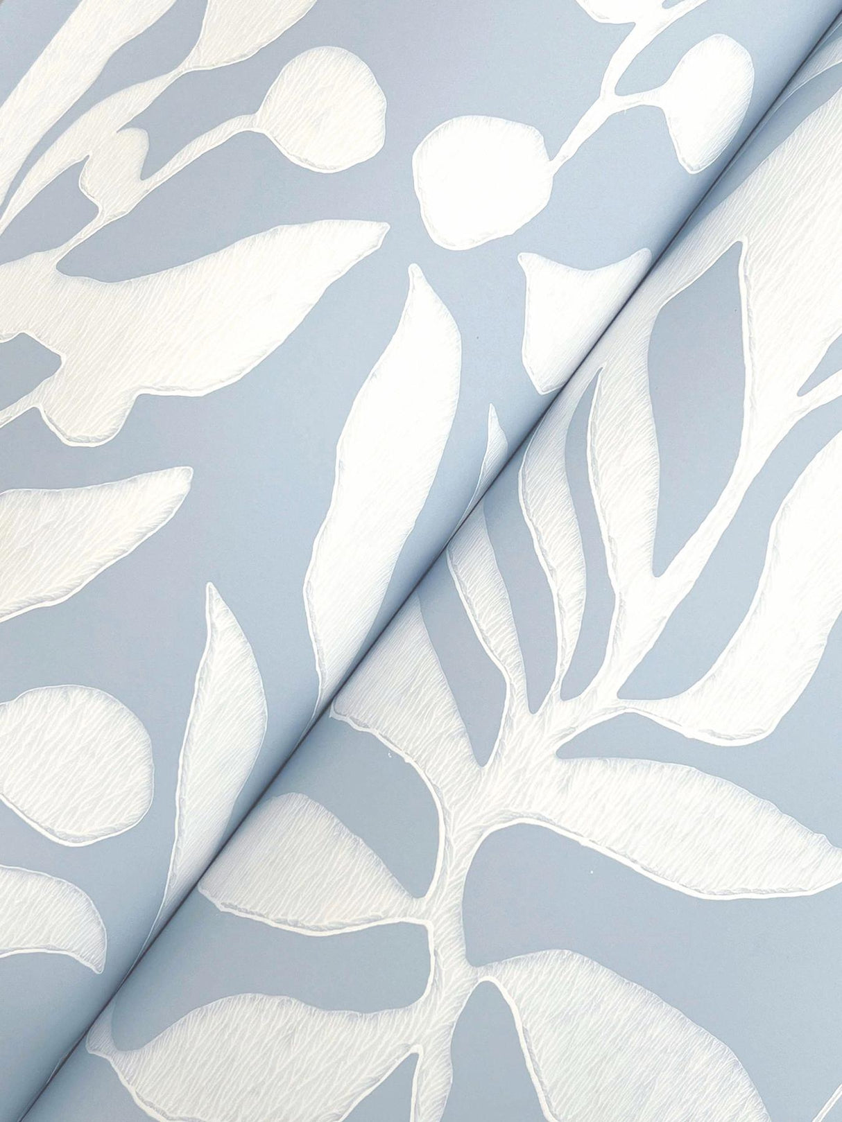 York Olive Mill Blue Wallpaper