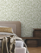 York Olive Mill Green Wallpaper