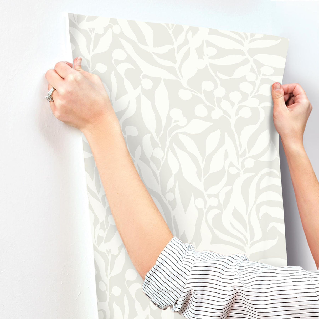 York Olive Mill Grey Wallpaper