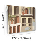 York Monte Vista Brown Wallpaper