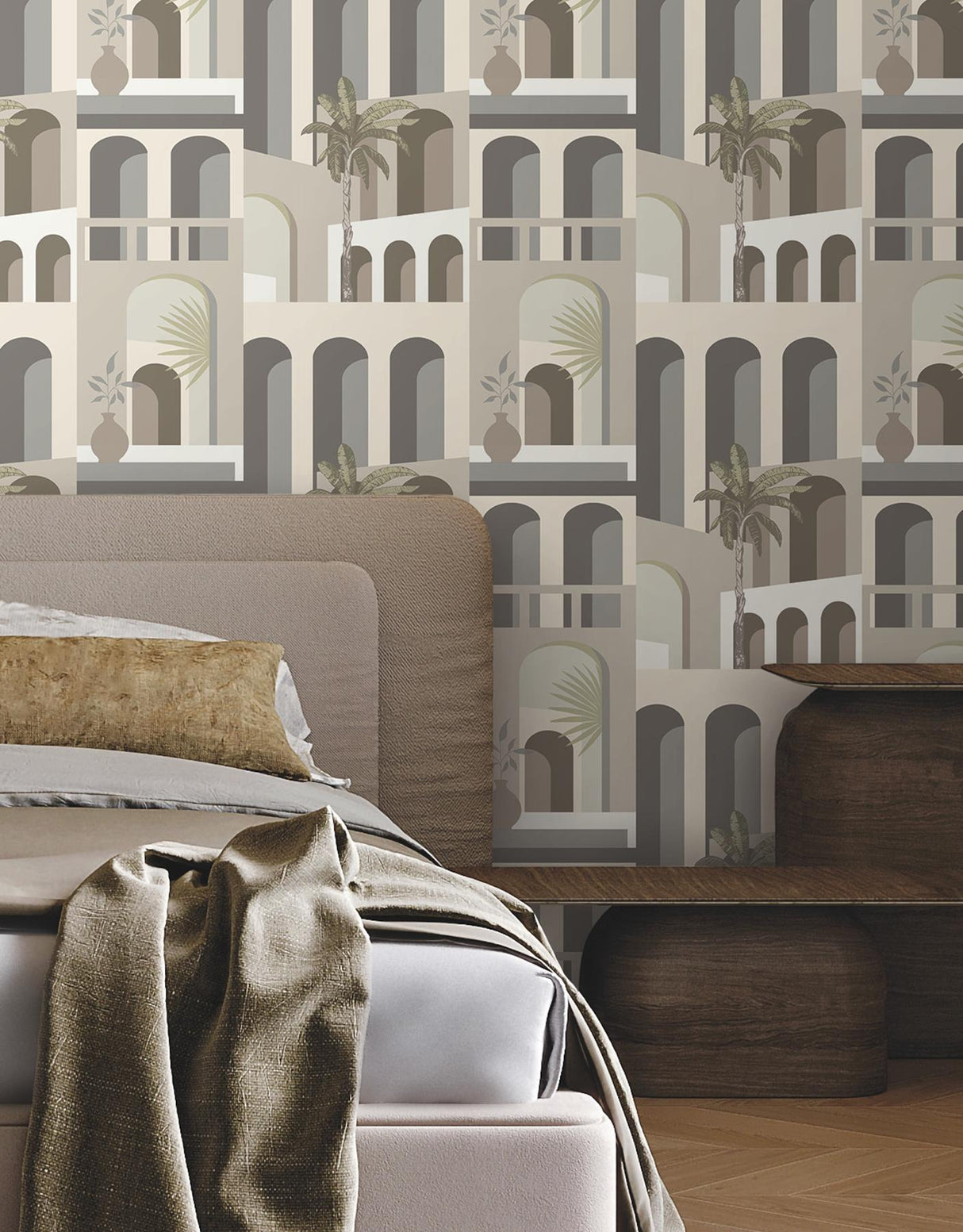 York Monte Vista Beige Wallpaper