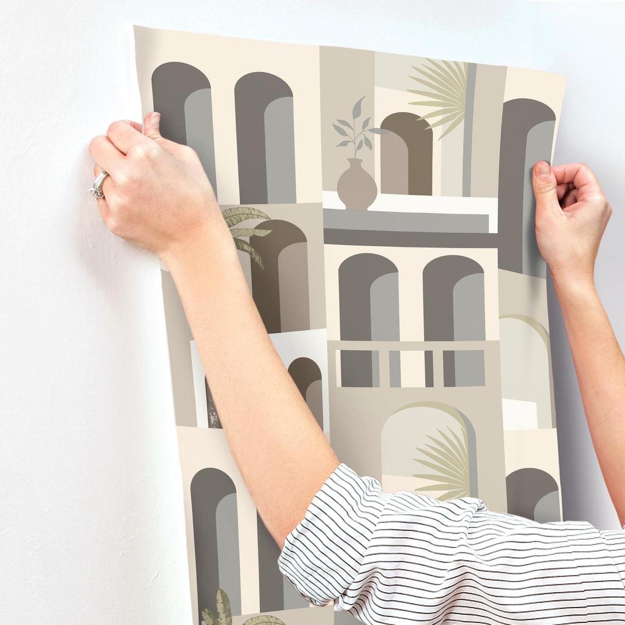 York Monte Vista Beige Wallpaper