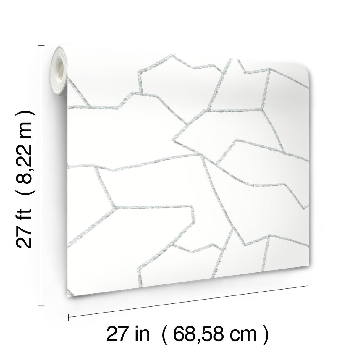 York Suite Style White Wallpaper