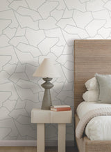 York Suite Style White Wallpaper