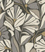 York Cabana Club Grey Wallpaper