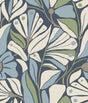 York Cabana Club Blue Wallpaper