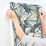 York Cabana Club Blue Wallpaper