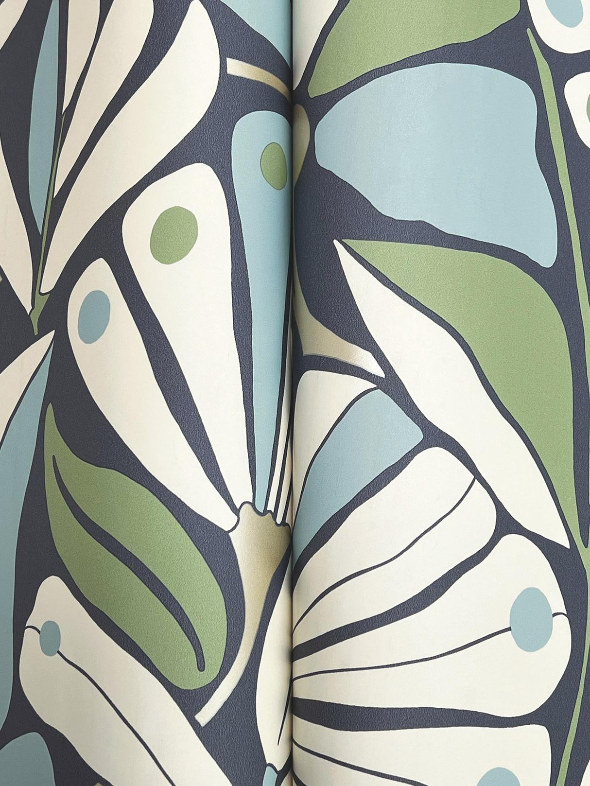 York Cabana Club Blue Wallpaper