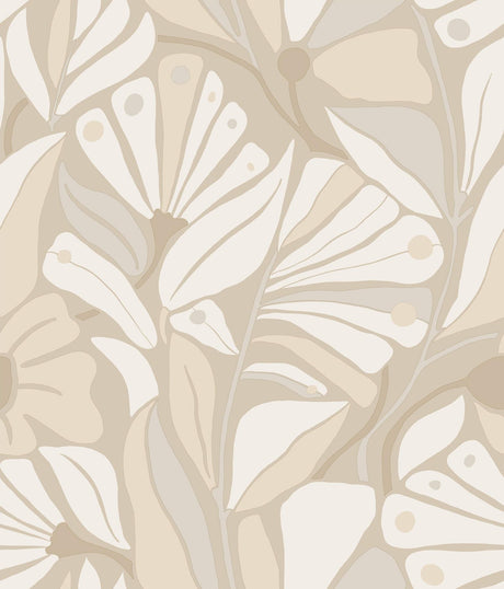 York Cabana Club Beige Wallpaper