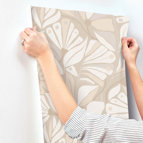 York Cabana Club Beige Wallpaper