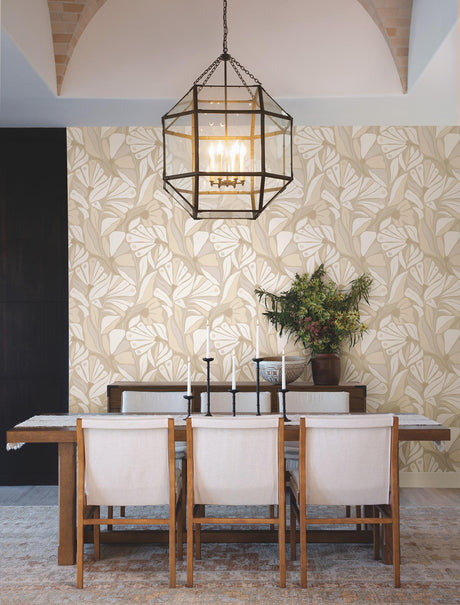York Cabana Club Beige Wallpaper