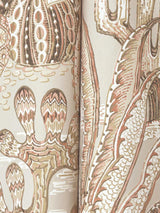 York Lotus Land Cacti Red Wallpaper