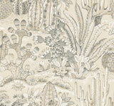 York Lotus Land Cacti Beige Wallpaper