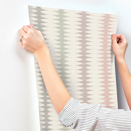 York Woven Desert Red Wallpaper