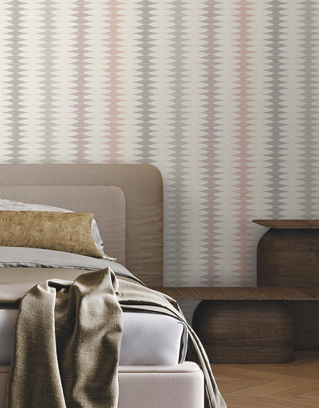 York Woven Desert Red Wallpaper