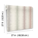 York Woven Desert Red Wallpaper