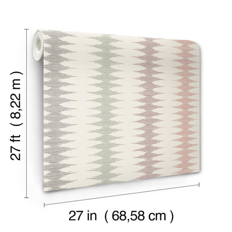 York Woven Desert Red Wallpaper