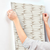 York Lovely Libra Brown Wallpaper