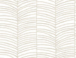 York Cascade Palm Chevron Beige Wallpaper