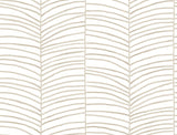 York Cascade Palm Chevron Beige Wallpaper