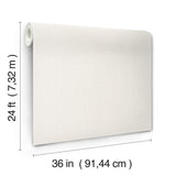 York Huri White Wallpaper