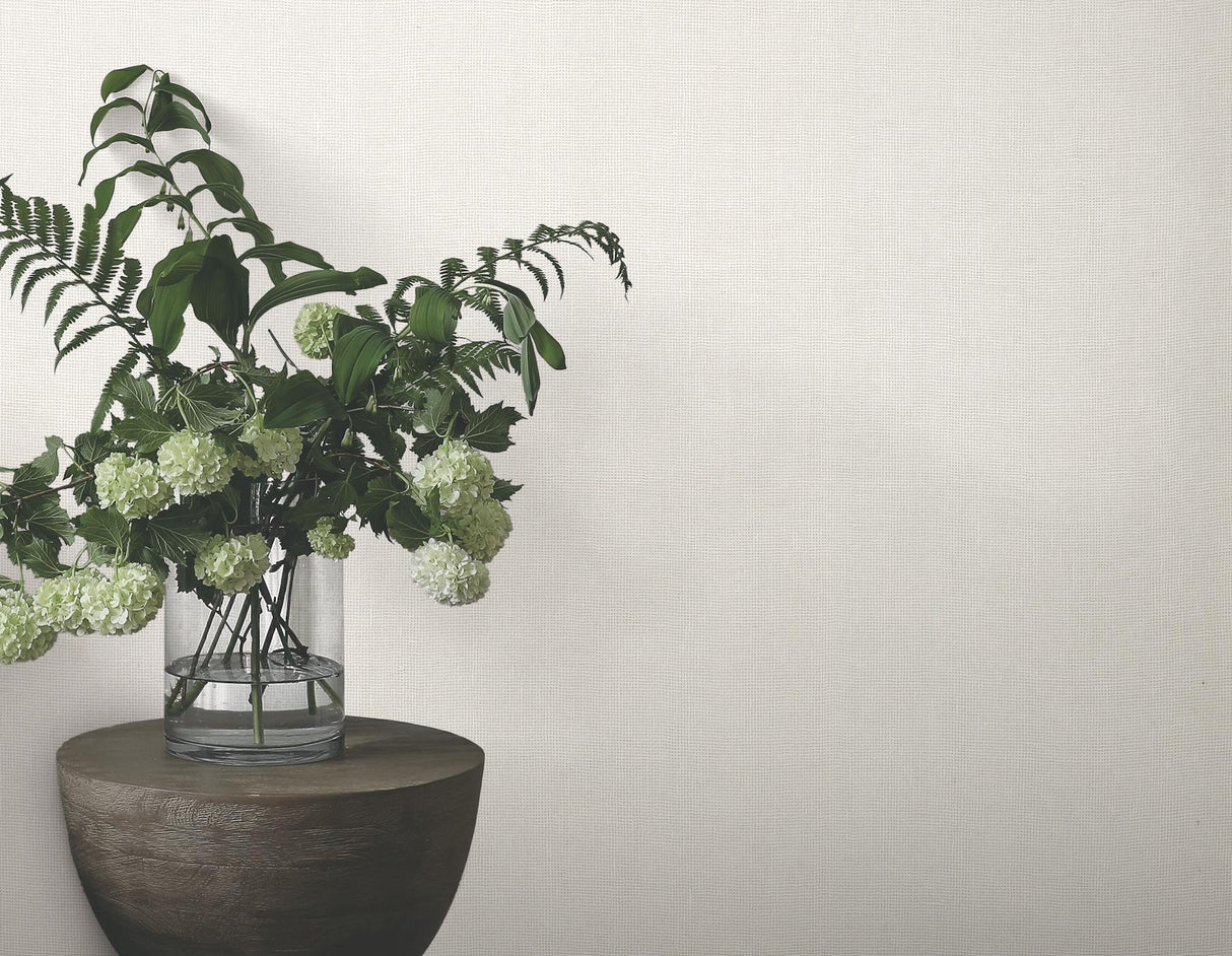 York Huri White Wallpaper