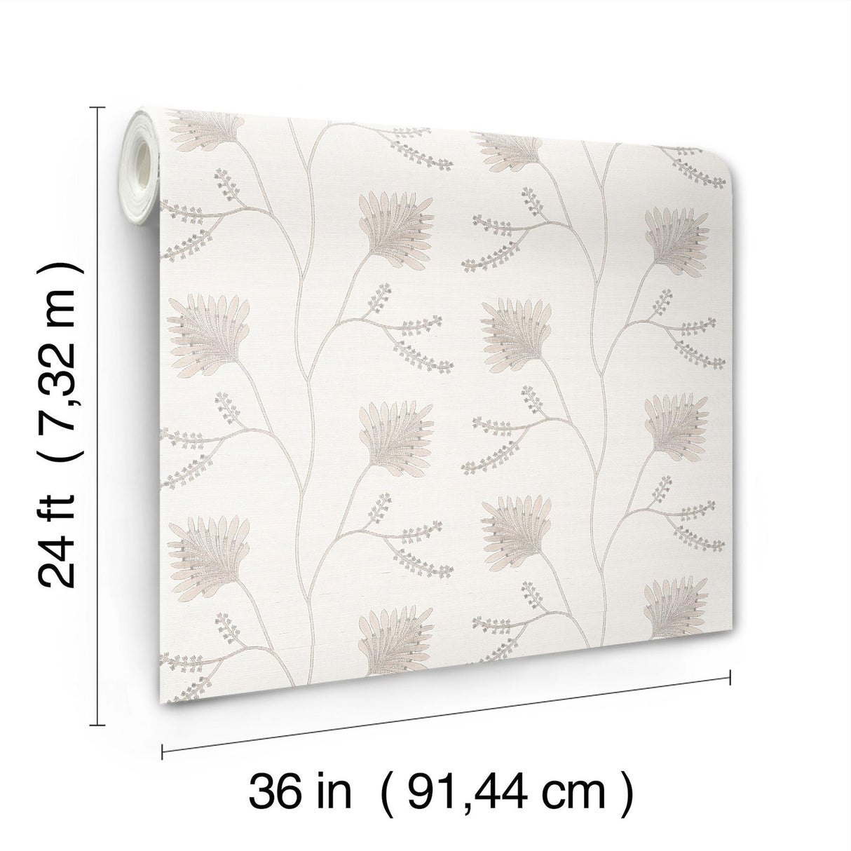 York Laelynn White Wallpaper