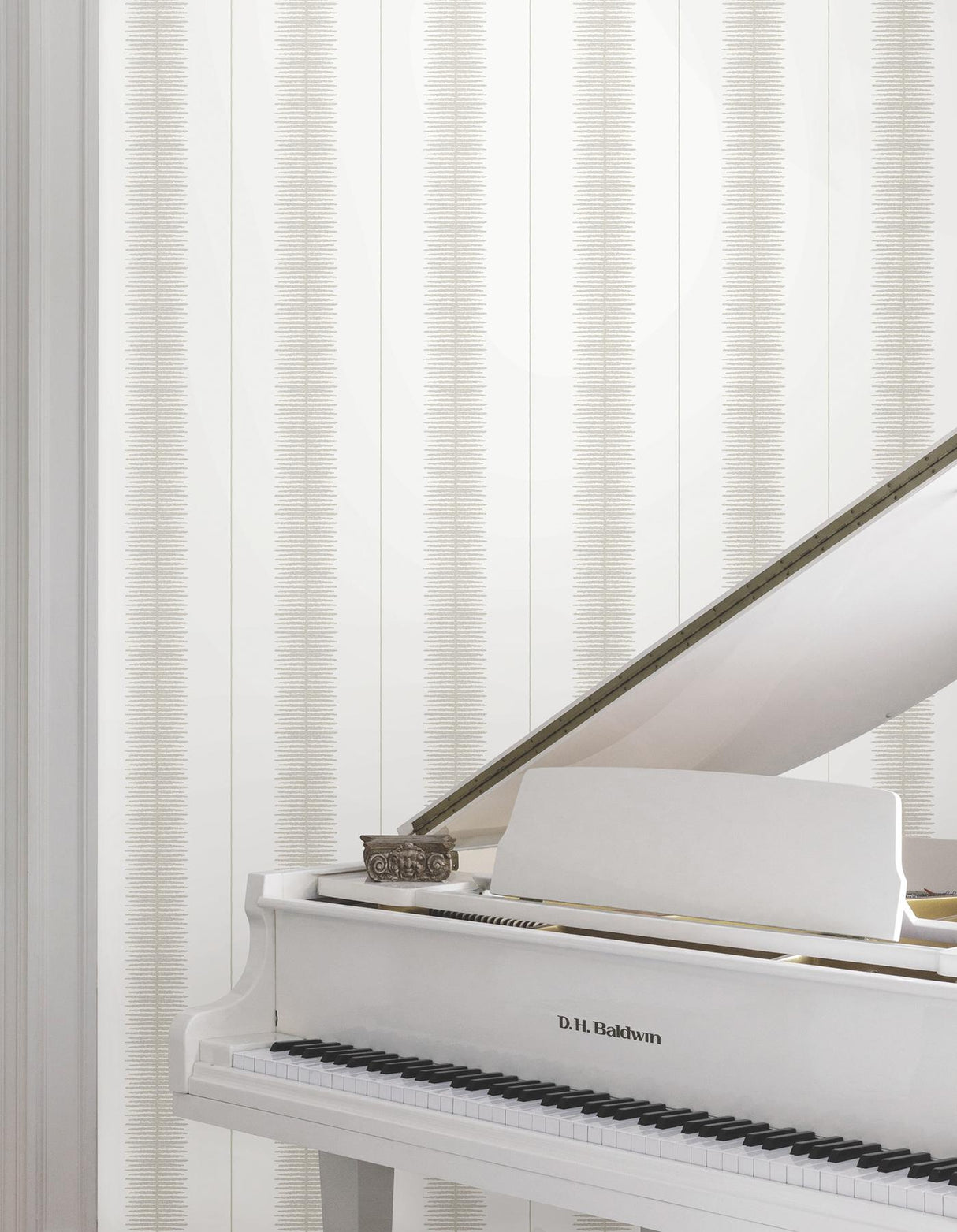 York Tandem Stripe Neutral Wallpaper
