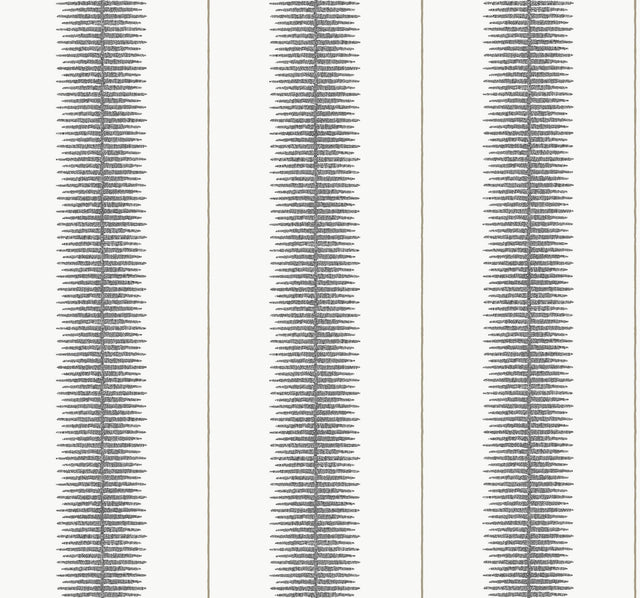 York Tandem Stripe Black Wallpaper
