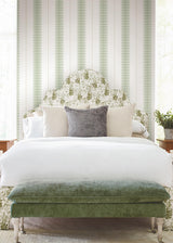 York Tandem Stripe Green Wallpaper