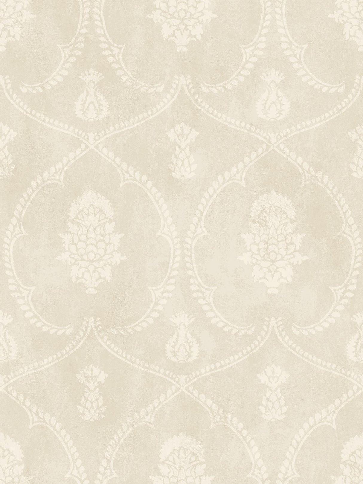 York Royal Damask Neutral Wallpaper