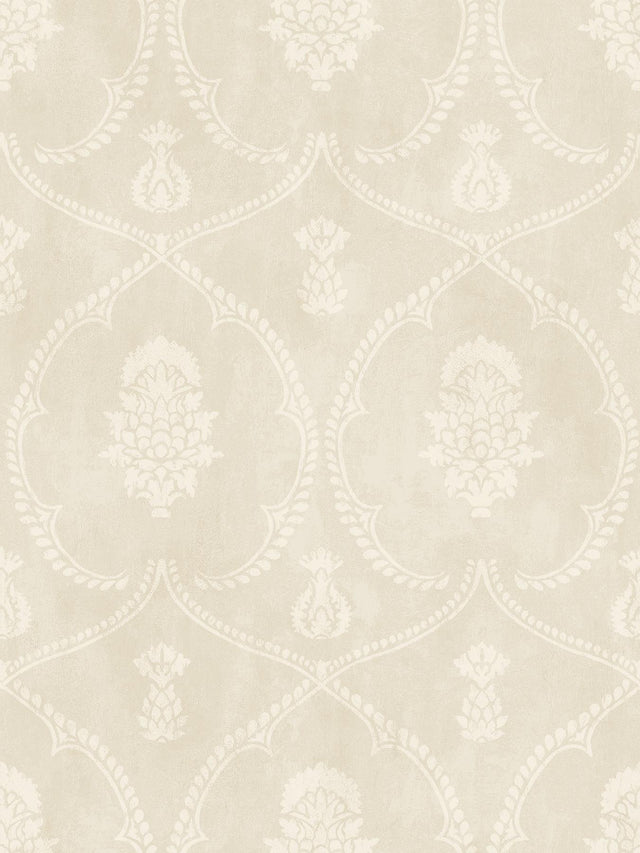 York Royal Damask Neutral Wallpaper