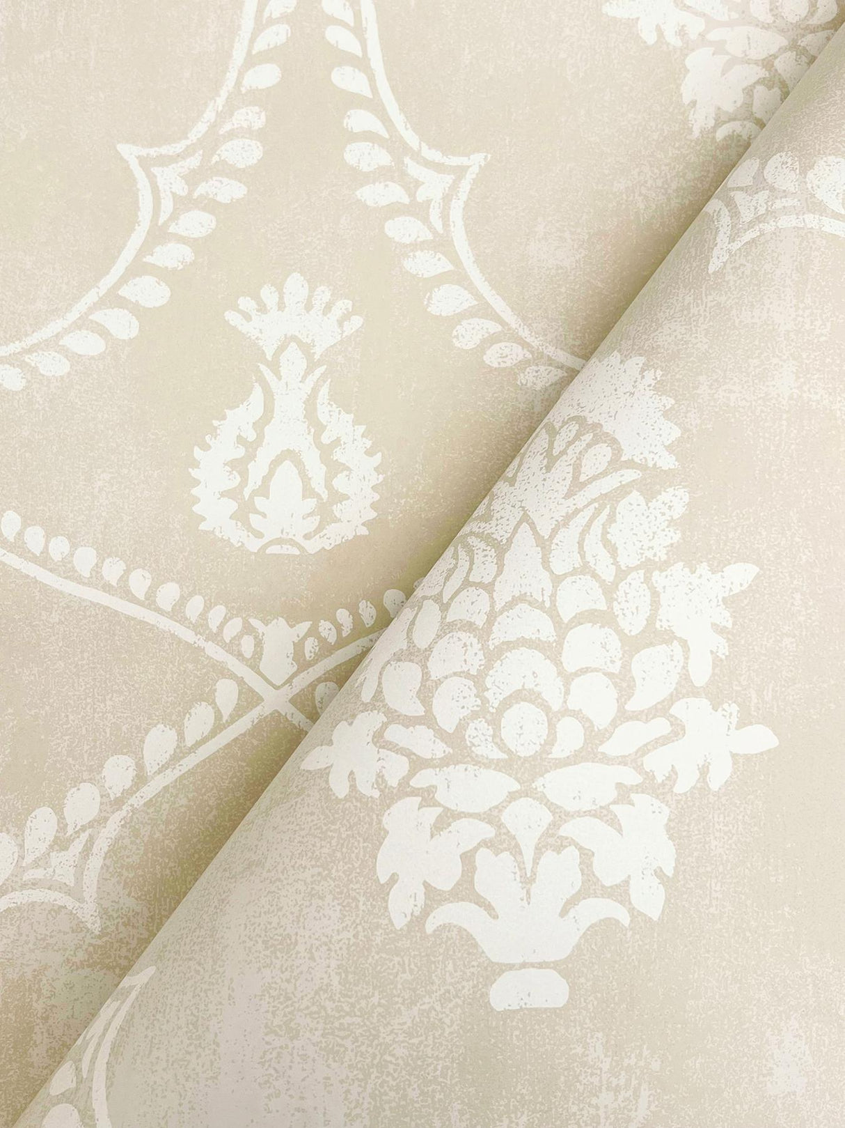 York Royal Damask Neutral Wallpaper