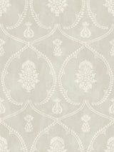 York Royal Damask Grey Wallpaper