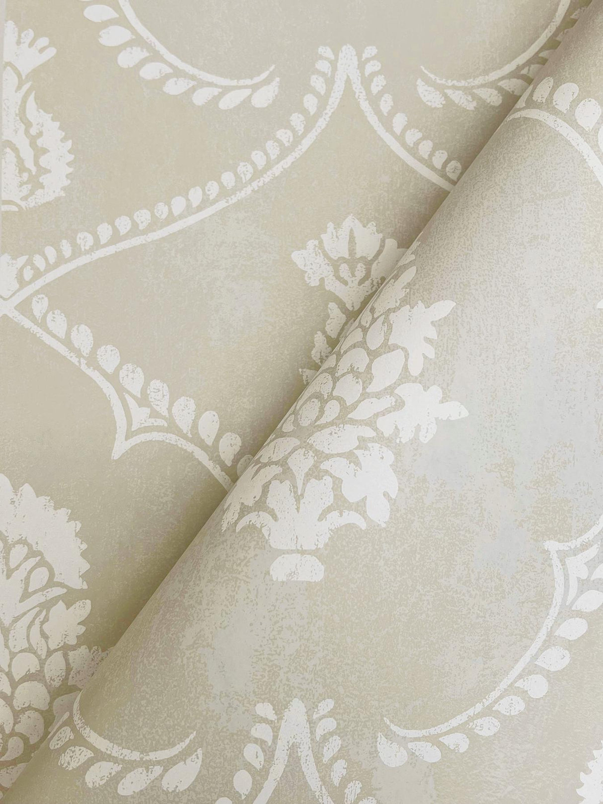 York Royal Damask Grey Wallpaper