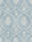 York Royal Damask Blue Wallpaper