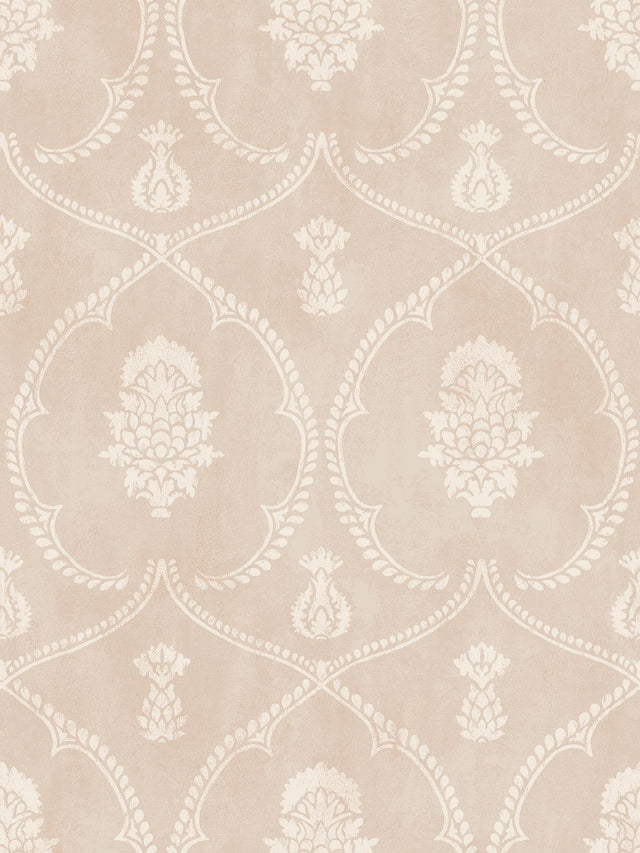 York Royal Damask Pink Wallpaper