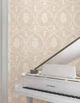 York Royal Damask Pink Wallpaper