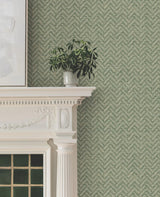 York Regent Green Wallpaper