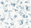 York Floral Lace Blue Wallpaper